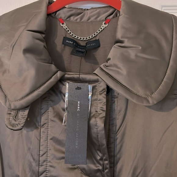 NWT Marc by Marc Jacobs 3/4 sleeve satin puffer double breasted jacket - Picture 2 of 9
